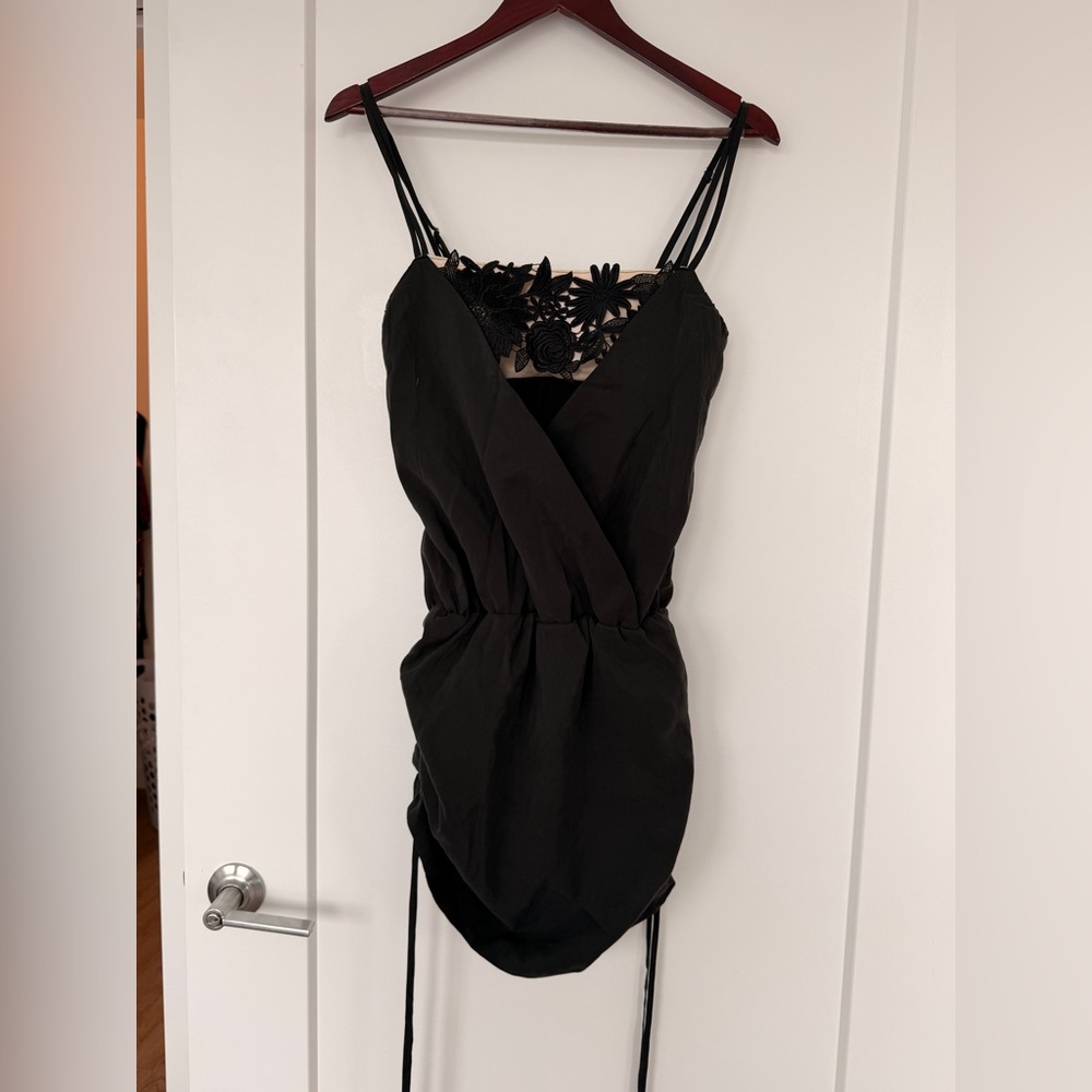 Black Floral Lace Dress